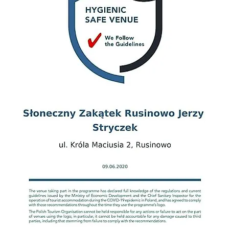 Sloneczny Zakatek Jerzy Stryczek Rusinowo (Slawno)